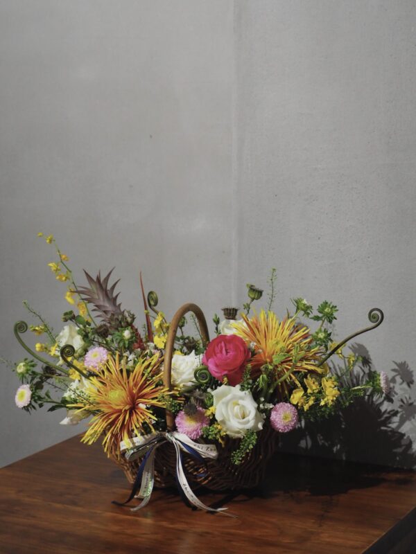 fireworks flower basket