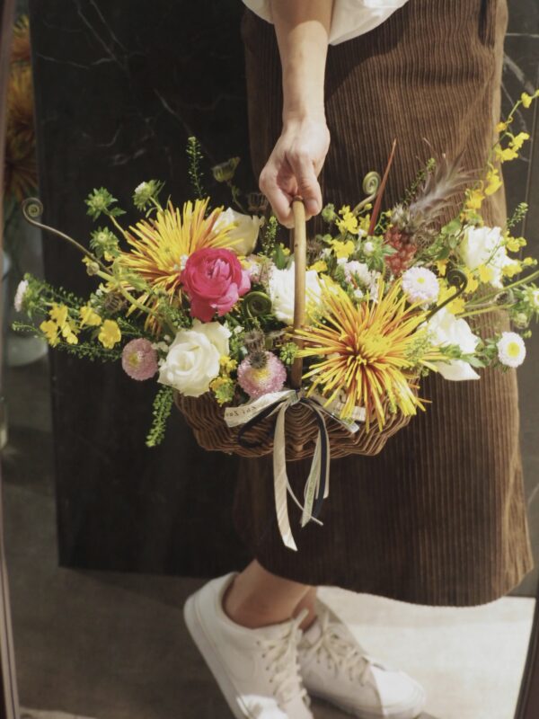 fireworks flower basket